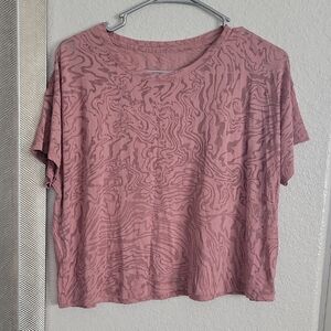 Pink Patterned Women's Top